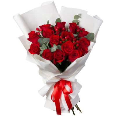 Букет «История любви» – 15 красных роз для вашей прекрасной истории Феодосия Крым
