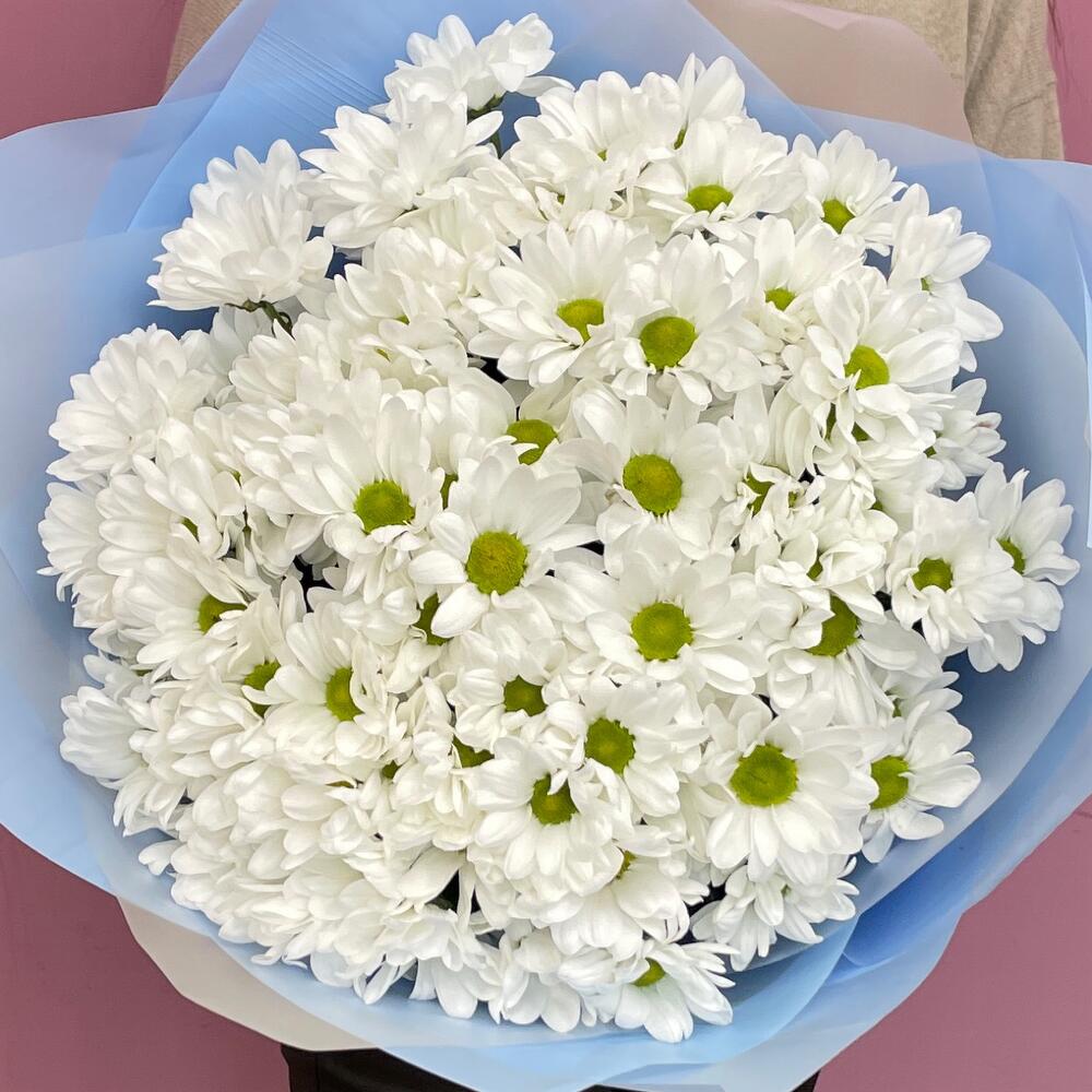 Букет «Ромашковое поле» – свежесть белых хризантем Феодосия Крым