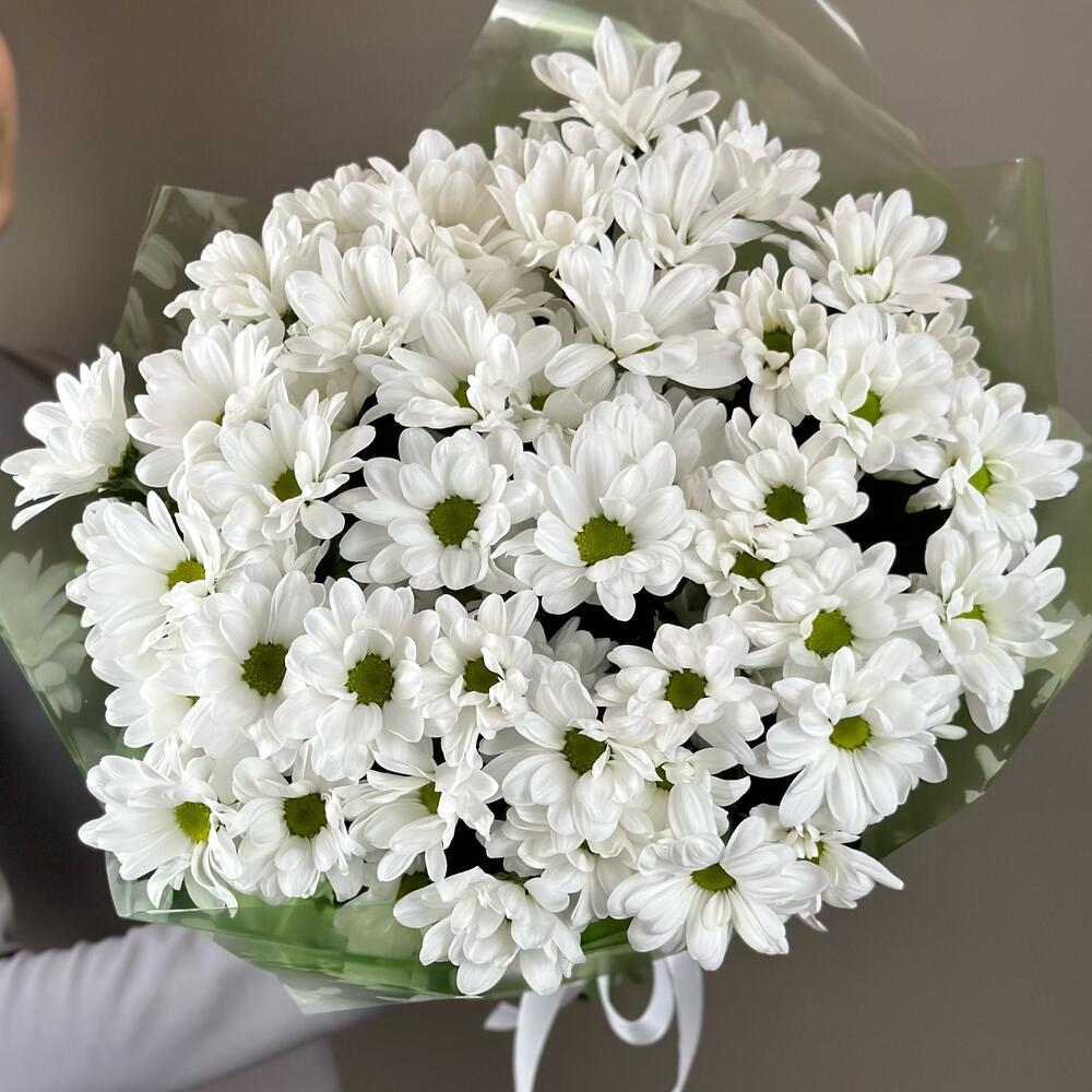 Букет «Мечты о лете» – свежесть белых хризантем Феодосия Крым