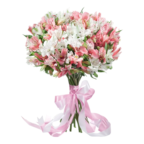 «Воздушная нежность»  букет из розовых альстромерий Феодосия Крым