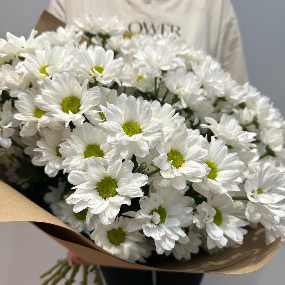 Букет «Летняя свежесть» – дыхание лета в белых хризантемах Феодосия Крым
