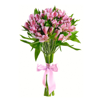 Букет «Хорошее настроение» из розовых альстромерий – солнечный подарок Феодосия Крым